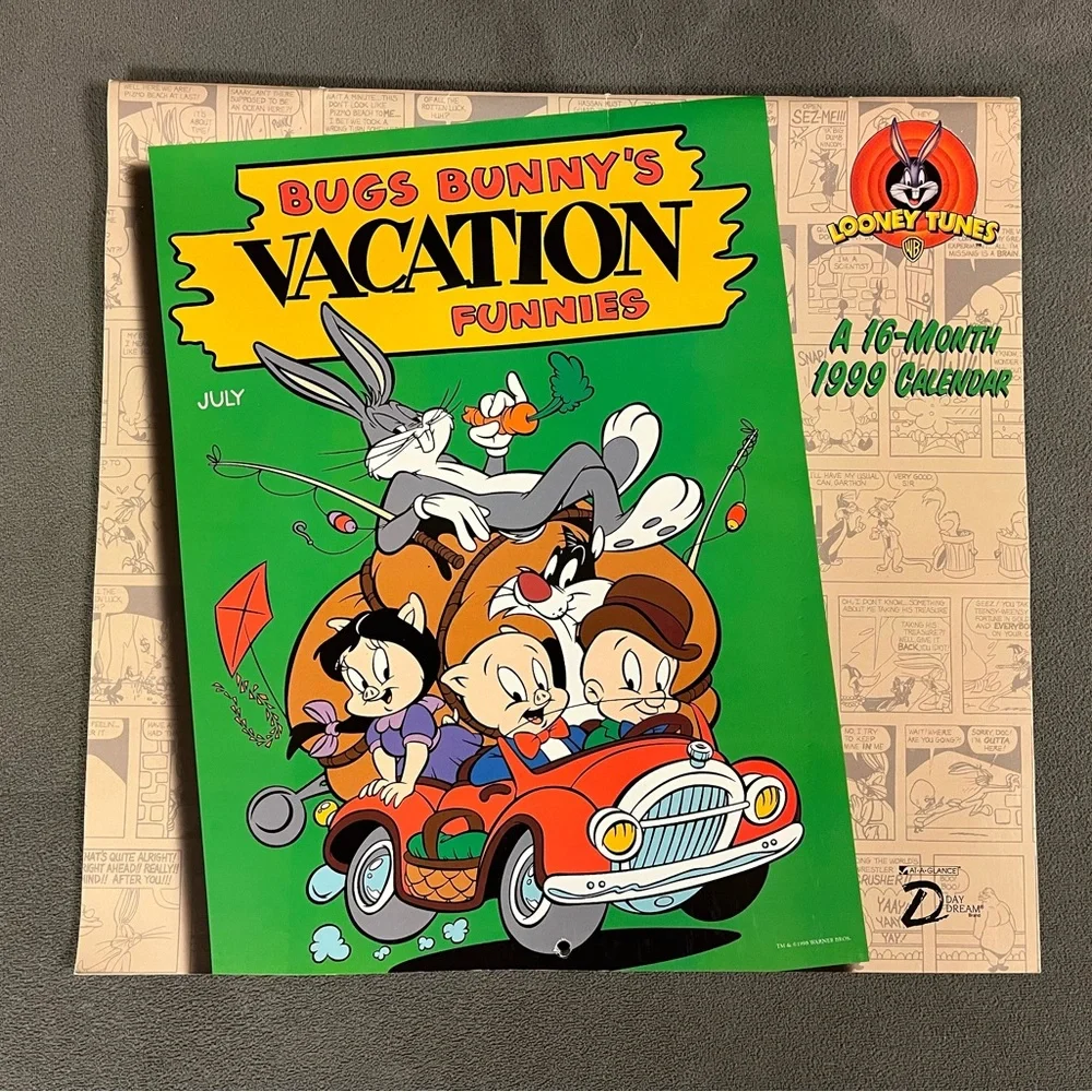 Vintage 1999 Bugs Bunny Calendar